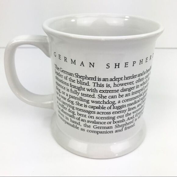 German Shepherd painted Mug w/ Breed description ✨ - Picture 9 of 11